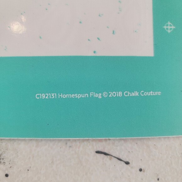 Homespun Flag ~ Reuseable silk screen stencil 12 x 18 - Picture 2 of 2